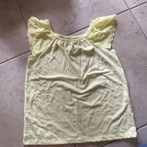 Cat & Jack Yellow Ruffled Blouse